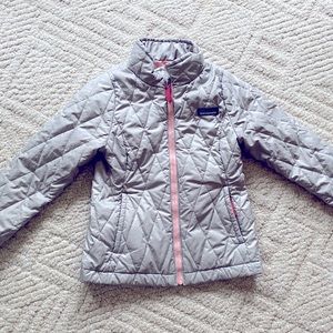 Girls silver Patagonia jacket